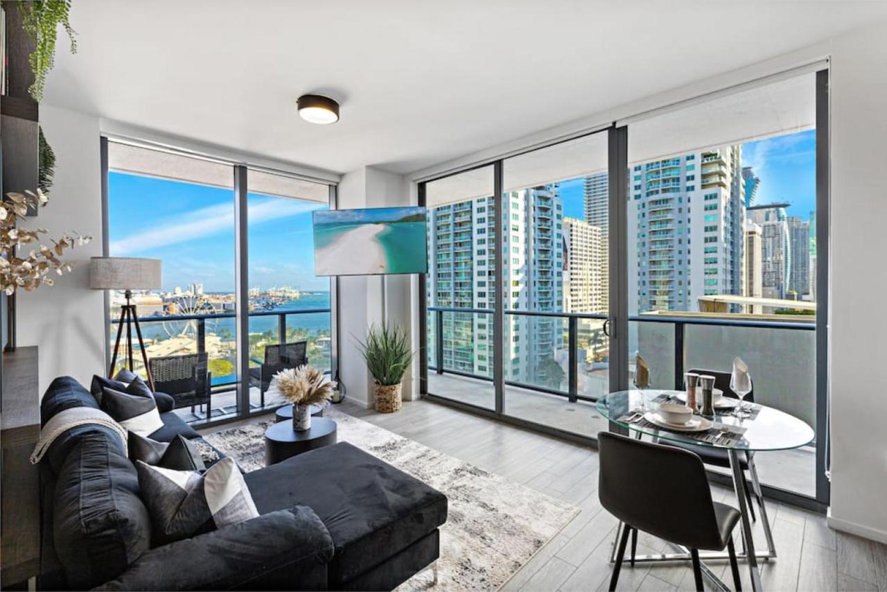 Corner Condo W/ Unrivaled Views Miami Esterno foto